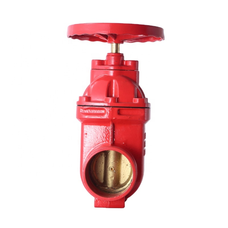 Hard seal concealed stem gate valve