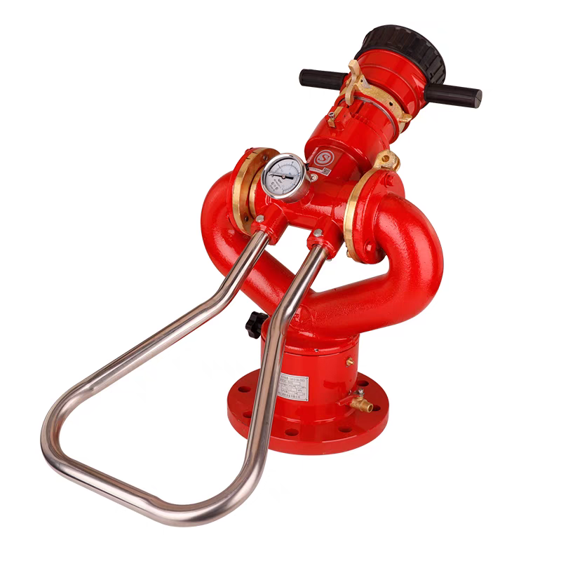 Fixed Manual Switch Fire Water Cannon With PS8/30-50W Aluminum Alloy Gun Body Versatile Firefighting