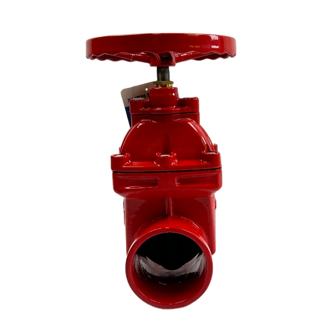 Grooved soft seal gate valve